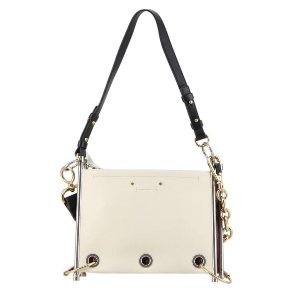 Chloe Leather Roy Shoulder Bag Bordeaux Gold